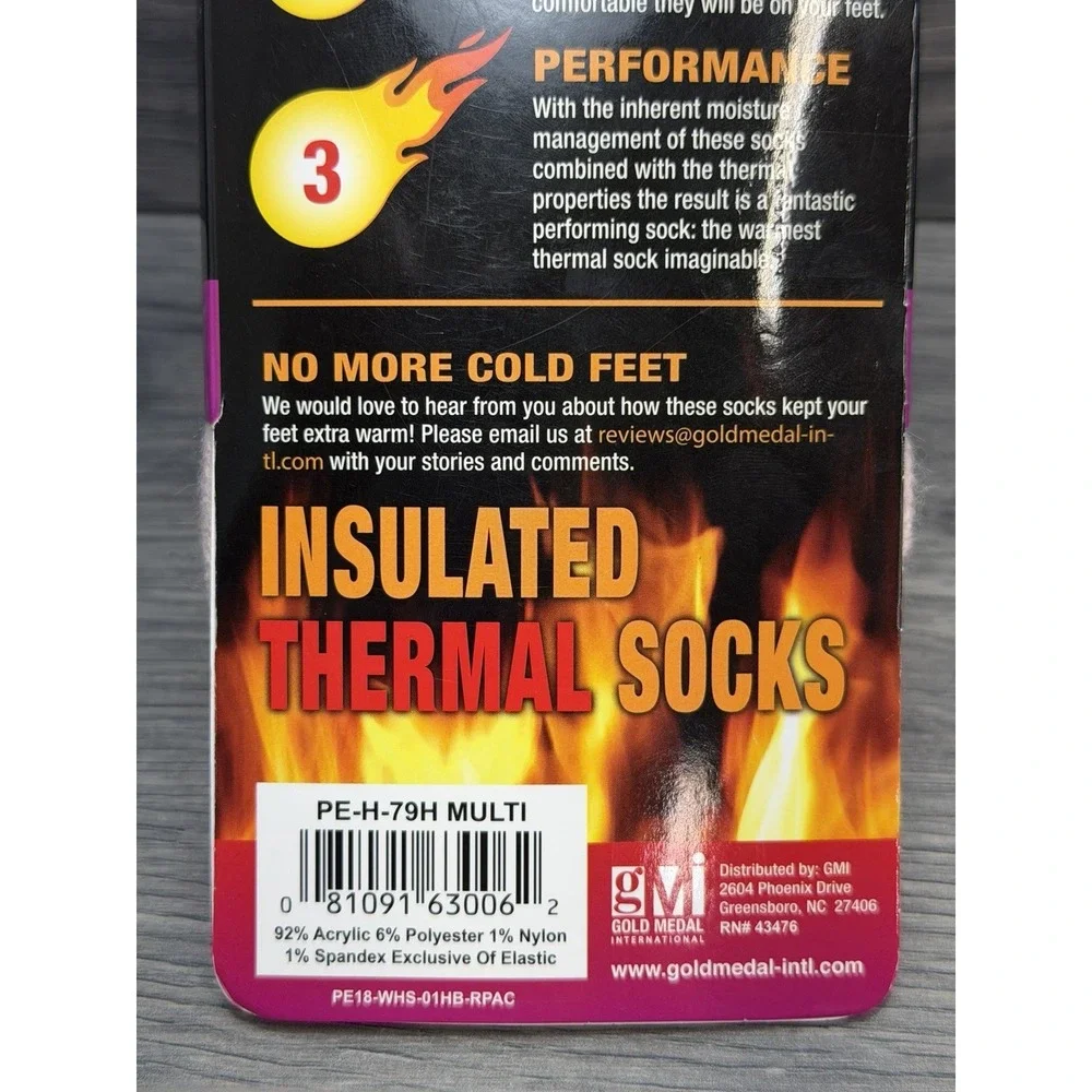 Polar Extreme Thermal Sock Women's Shoe Size 5-9 1 Pair Pink New Warm Winter